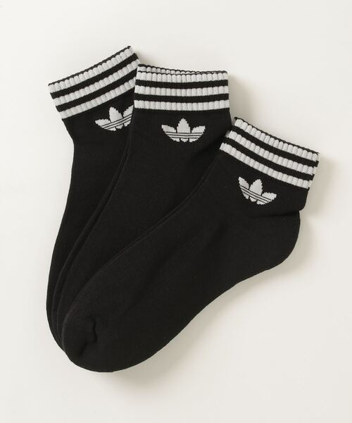 adidas(アディダス)の「スリーストライプス アンクルソックス 3足組 / アディダスオリジナルス adidas Originals(ソックス/靴下・メンズ・ホワイト/ブラック・SMALL/LARGE/MEDIUM/X-LARGE)」の9枚目の写真
