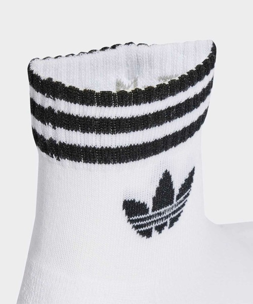 adidas(アディダス)の「スリーストライプス アンクルソックス 3足組 / アディダスオリジナルス adidas Originals(ソックス/靴下・メンズ・ホワイト/ブラック・SMALL/LARGE/MEDIUM/X-LARGE)」の4枚目の写真