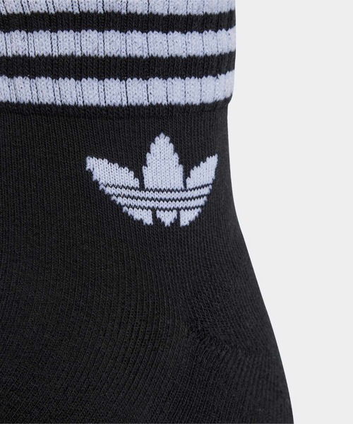 adidas(アディダス)の「スリーストライプス アンクルソックス 3足組 / アディダスオリジナルス adidas Originals(ソックス/靴下・メンズ・ホワイト/ブラック・SMALL/LARGE/MEDIUM/X-LARGE)」の7枚目の写真