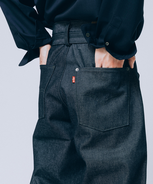 LEVI’S 別注 TWISTED BELTED デニムパンツ W34 L28 EDIFICE｜LEVI'S(R)/リーバイス(R) 別注 TWISTED BELTED デニムパンツ