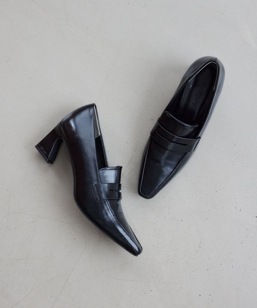 Andemiu（アンデミュウ）の「【抗菌/消臭/吸水/速乾/撥水】ヒールローファ576646（ローファー・レディース・ダークブラウン/ブラック/アイボリー・MEDIUM/LARGE）」の2枚目の写真