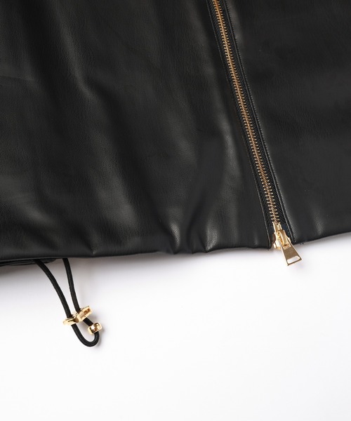 CULLNI(クルニ)の「Faux Leather Layerd Collar Zip Up Jacket(ブルゾン・メンズ・ブラック・2/1/0)」の9枚目の写真