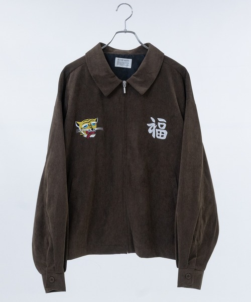 セール】【a】チェーン刺繍 コーデュロイベトジャン（スカジャン