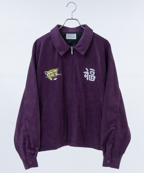 セール】【a】チェーン刺繍 コーデュロイベトジャン（スカジャン