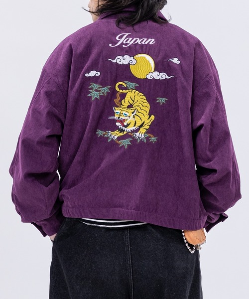 a】チェーン刺繍 コーデュロイベトジャン（スカジャン）｜JOHN'S