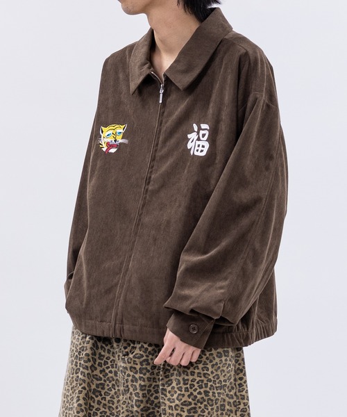 JOHN'S CLOSET（ジョンズクローゼット）の「【a】チェーン刺繍 コーデュロイベトジャン（スカジャン・メンズ・ブラック/ワインレッド/ブラウン・LARGE/MEDIUM）」の14枚目の写真