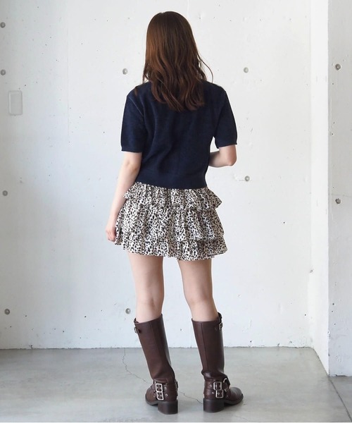 tiptop(ティップトップ)の「3段フリルスカパン(スカート・レディース・チャコールグレー/ブラック/ホワイト系その他・FREE)」の10枚目の写真