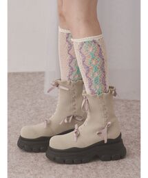 merry jenny | ribbon ribbonニットブーツ(ブーツ)