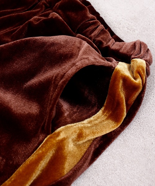 Ocean&Ground（オーシャン&グラウンド）の「ベロアラインパンツ（その他パンツ・キッズ・ネイビー/ブラウン/ターコイズブルー/ブラック・90/100/110/120/130/140）」の9枚目の写真