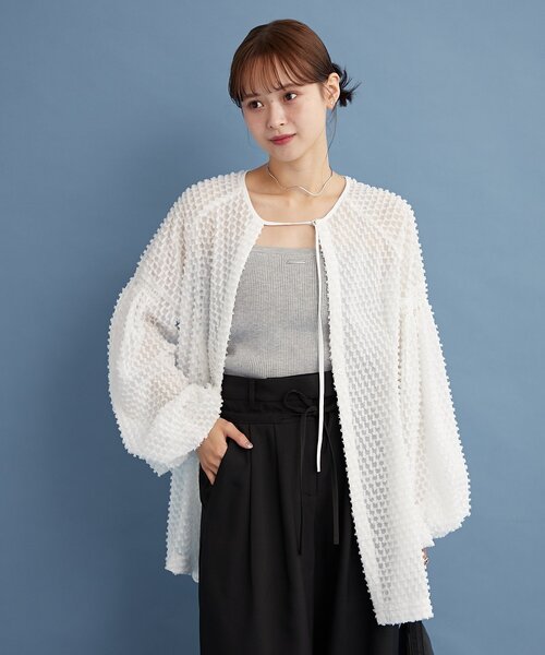 mystic フリンジシェイプチュニック フリンジシェイプチュニック（シャツ/ブラウス）｜mystic