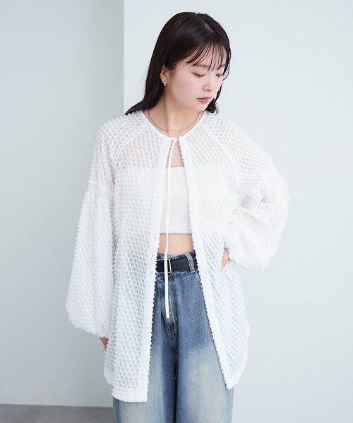 新品♡ mystic フリンジシェイプチュニック akane__11.1】フリンジシェイプチュニック（シャツ/ブラウス