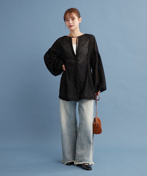 新品♡ mystic フリンジシェイプチュニック フリンジシェイプチュニック mystic インフルエンサー企画