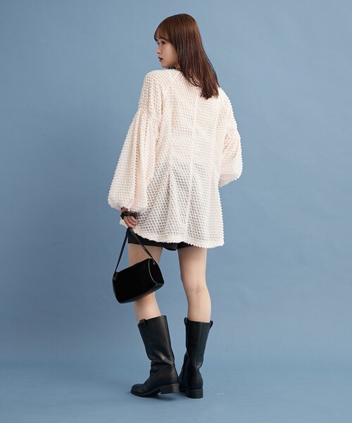 新品♡ mystic フリンジシェイプチュニック akane__11.1】フリンジシェイプチュニック（シャツ/ブラウス