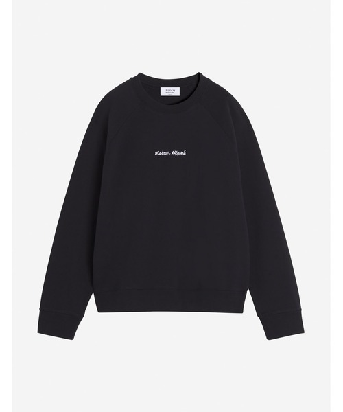 Maison Kitsune(メゾンキツネ)の「MAISON KITSUNE LINE HANDWRITING OVERSIZE SWEATSHIRT(スウェット・メンズ・ブラック/グレイッシュブルー・L/M/S/XS/XL)」の4枚目の写真