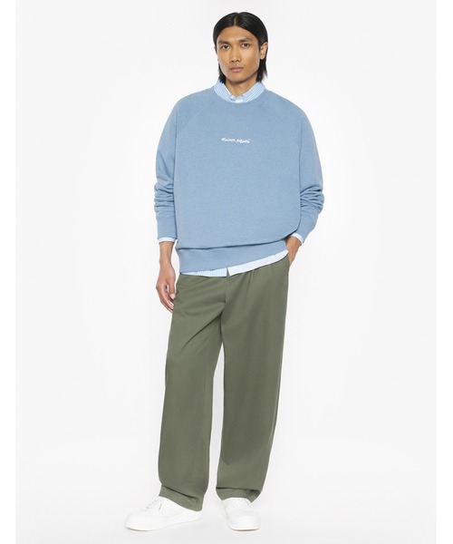 MAISON KITSUNE LINE HANDWRITING OVERSIZE SWEATSHIRT