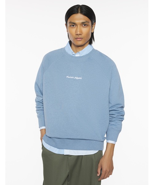 Maison Kitsune(メゾンキツネ)の「MAISON KITSUNE LINE HANDWRITING OVERSIZE SWEATSHIRT(スウェット・メンズ・ブラック/グレイッシュブルー・L/M/S/XS/XL)」の11枚目の写真