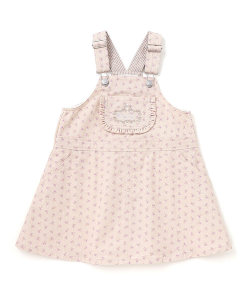 SLAP SLIP（スラップスリップ）の「デニムツイル総柄ジャンパースカート(80~130cm)（ジャンパースカート・キッズ・ホワイト系その他2/ブルー系その他2・110cm/130cm/100cm/80ｃｍ/90cm/120cm）」の13枚目の写真