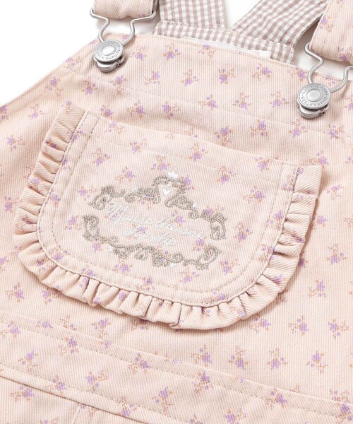 SLAP SLIP（スラップスリップ）の「デニムツイル総柄ジャンパースカート(80~130cm)（ジャンパースカート・キッズ・ホワイト系その他2/ブルー系その他2・110cm/130cm/100cm/80ｃｍ/90cm/120cm）」の15枚目の写真