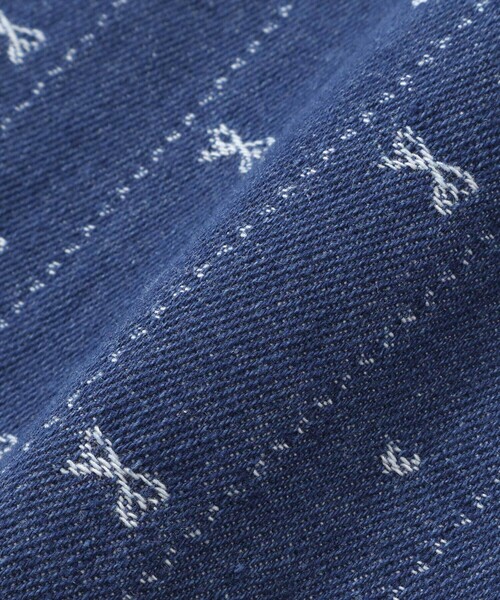 SLAP SLIP（スラップスリップ）の「デニムツイル総柄ジャンパースカート(80~130cm)（ジャンパースカート・キッズ・ホワイト系その他2/ブルー系その他2・110cm/130cm/100cm/80ｃｍ/90cm/120cm）」の7枚目の写真