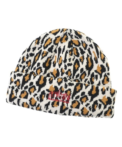 Manhattan Portage/マンハッタンポーテージ ビーニー LEOPARD JACQUARD