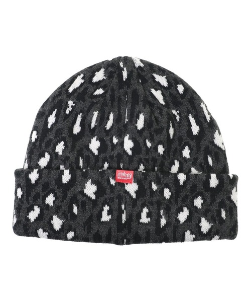 Manhattan Portage(マンハッタンポーテージ)の「Manhattan Portage/マンハッタンポーテージ ビーニー LEOPARD JACQUARD KNIT WATCH MP351(ニットキャップ/ビーニー・メンズ・ネイビー/レオパード/グレー・FREE)」の7枚目の写真