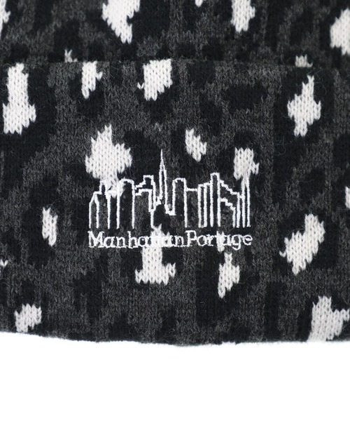 Manhattan Portage(マンハッタンポーテージ)の「Manhattan Portage/マンハッタンポーテージ ビーニー LEOPARD JACQUARD KNIT WATCH MP351(ニットキャップ/ビーニー・メンズ・ネイビー/レオパード/グレー・FREE)」の9枚目の写真