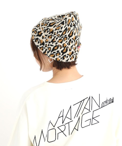 Manhattan Portage(マンハッタンポーテージ)の「Manhattan Portage/マンハッタンポーテージ ビーニー LEOPARD JACQUARD KNIT WATCH MP351(ニットキャップ/ビーニー・メンズ・ネイビー/レオパード/グレー・FREE)」の17枚目の写真