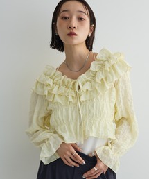AnriettMusee（アンリエットミュゼ）の「2WAYフリルブラウス（シャツ/ブラウス）」