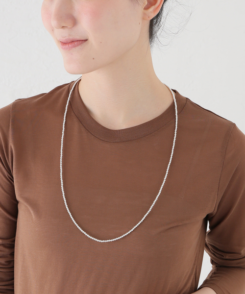 Spick & Span（スピックアンドスパン）の「ERICKA NICOLAS BEGAY/エリッカ ニコラス ビゲイ ナバホパールネックレス 3mm/75cm（ネックレス・レディース・シルバー・FREE）」の7枚目の写真