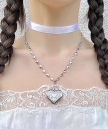 ロケットペンダント」に該当するネックレス（シルバー/銀色系