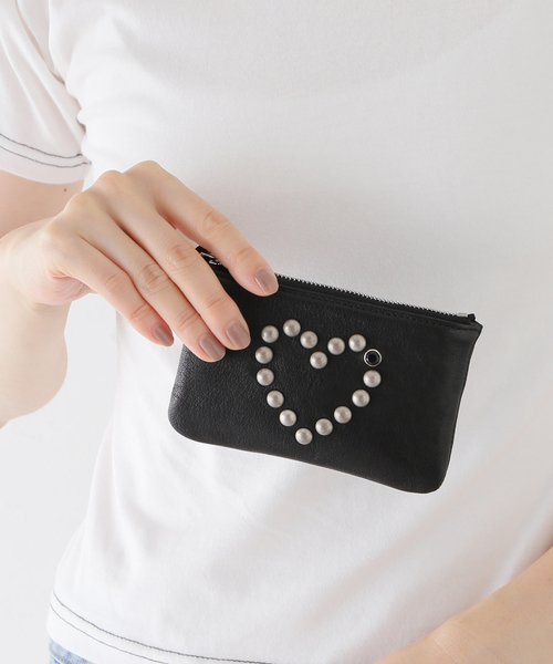 OPEN YY / オープンワイワイ】HEART STUD CHAIN WALLET
