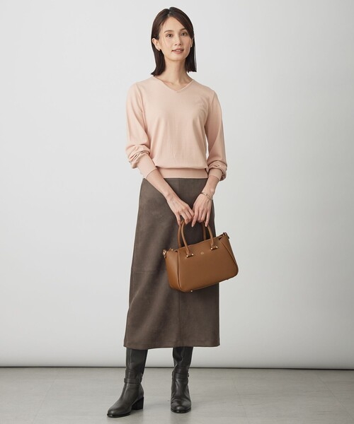 J.PRESS(ジェイプレス)の「スエードダンボール スカート(スカート・レディース・ブラウン系/ベージュ系・T15/T13)」の11枚目の写真