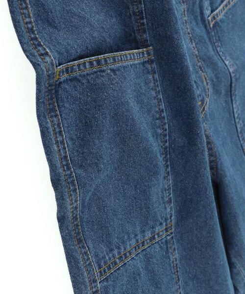 EDWIN(エドウィン)の「【Ou? by EDWIN】サス付きサロペット(サロペット/オーバーオール・キッズ・アイボリー/ブルー・110/130/90/120/150/100/140)」の5枚目の写真