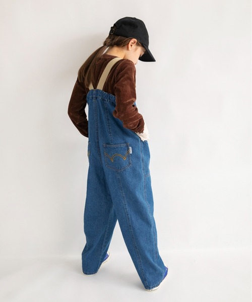 EDWIN(エドウィン)の「【Ou? by EDWIN】サス付きサロペット(サロペット/オーバーオール・キッズ・アイボリー/ブルー・110/130/90/120/150/100/140)」の17枚目の写真