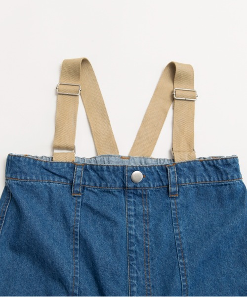 EDWIN(エドウィン)の「【Ou? by EDWIN】サス付きサロペット(サロペット/オーバーオール・キッズ・アイボリー/ブルー・110/130/90/120/150/100/140)」の12枚目の写真