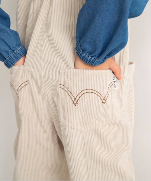 EDWIN(エドウィン)の「【Ou? by EDWIN】サス付きサロペット(サロペット/オーバーオール・キッズ・アイボリー/ブルー・110/130/90/120/150/100/140)」の13枚目の写真