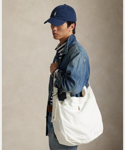キャンバス ショッパー トート（トートバッグ）｜POLO RALPH LAUREN