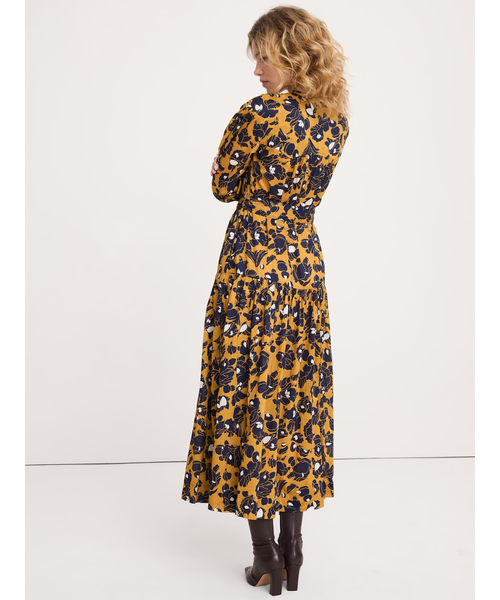 Banana Republic（バナナリパブリック）の「コットン ドロップウエスト マキシ シャツドレス（ワンピース・レディース・ベージュ/ネイビー・S/L/M/XS）」の7枚目の写真