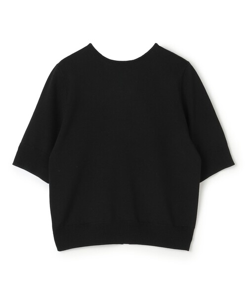 BALLSEY(ボールジィ)の「パールコンビ バックシャンハーフスリーブプルオーバー(ニット/セーター・レディース・ホワイト/ブラック・S/M)」の2枚目の写真