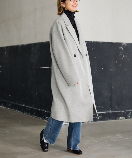 ≪追加≫SUPER160'sダブルブレストコート（チェスターコート