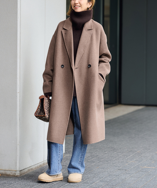 ≪追加≫SUPER160'sダブルブレストコート（チェスターコート