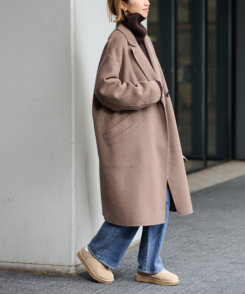 ≪追加≫SUPER160'sダブルブレストコート（チェスターコート