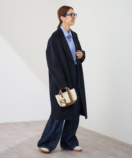 ≪追加≫SUPER160'sダブルブレストコート（チェスターコート