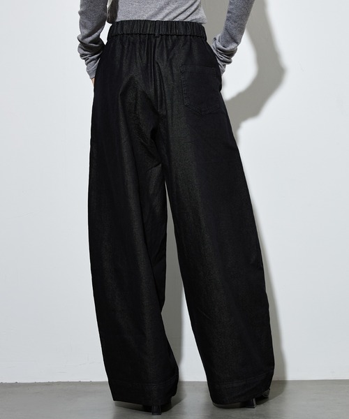 SUWDEE(スーディー)の「high waist curve denim pants(デニムパンツ・レディース・ブラック・L/M/S)」の9枚目の写真