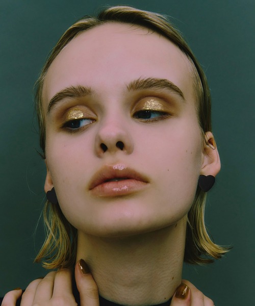 LAPUIS（ラピュイ）の「LAPUIS(ラピュイ)Heart Leather pierced earrings（ピアス（両耳用）・レディース・ブラック/ブラウン/ベージュ・FREE）」の5枚目の写真