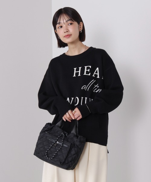 Bou Jeloud(ブージュルード)の「キルティングトート(トートバッグ・レディース・A/ブラック・ONESIZE)」の6枚目の写真