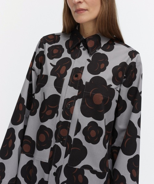 marimekko（マリメッコ）の「Molla Tumma / Dress（ワンピース・レディース・ライトグレー・34/38/36）」の9枚目の写真