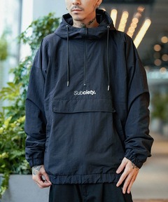 ブランド古着】ロゴウインドブレーカージャケット ハーフジップ