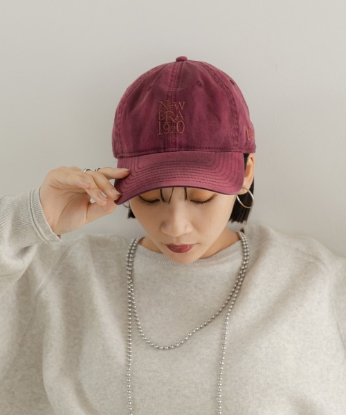 LOWRYS FARM（ローリーズファーム）の「ビンテージウォッシュ　NEW ERA  581593（キャップ・レディース・ブラック/エンジ/ネイビー・FREE）」の3枚目の写真