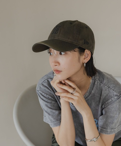 LOWRYS FARM（ローリーズファーム）の「ビンテージウォッシュ　NEW ERA  581593（キャップ・レディース・ブラック/エンジ/ネイビー・FREE）」の7枚目の写真